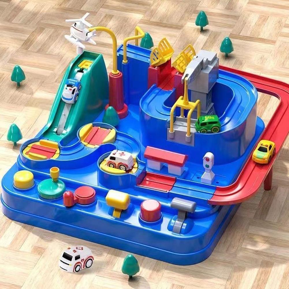 Electronics Repair Desk - Electric Track Parking Building Car Toy