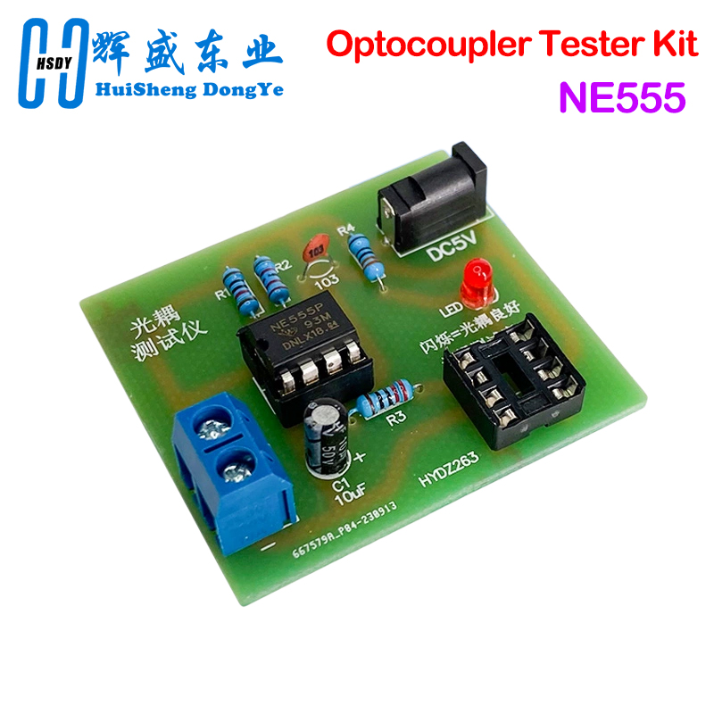 Electronics Repair Table - Optocoupler Tester Kit 555 Application Circuit