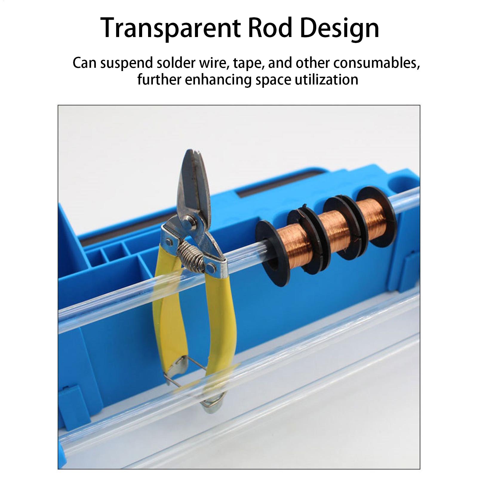 Electronics Repair Workbench - Screwdriver Holder Heavy-Duty Multi-Compartment Space-Saving Electronics
