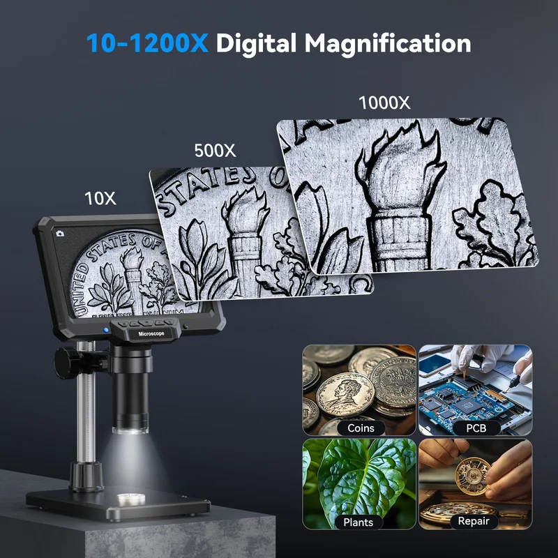 Microscope 1200X 16MP HD Elect - đánh giá và giá Electronics Repair Videos